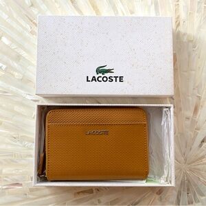 Lacoste Zip Wallet - PU Split Cow Leather